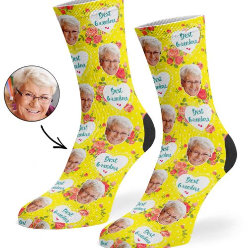 Yellow Best Grandma Socks