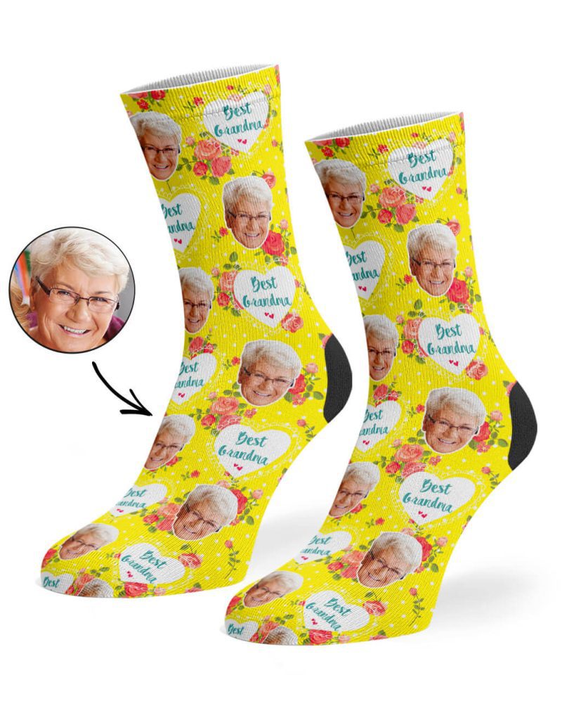 Yellow Best Grandma Socks