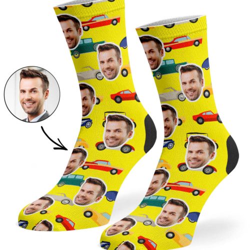 Yellow CAR FACE SOCKS bbabff18 949c 45f4 8206 cec5805c4988