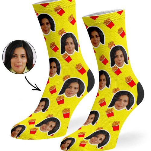 Yellow Chicken Nuggets Socks