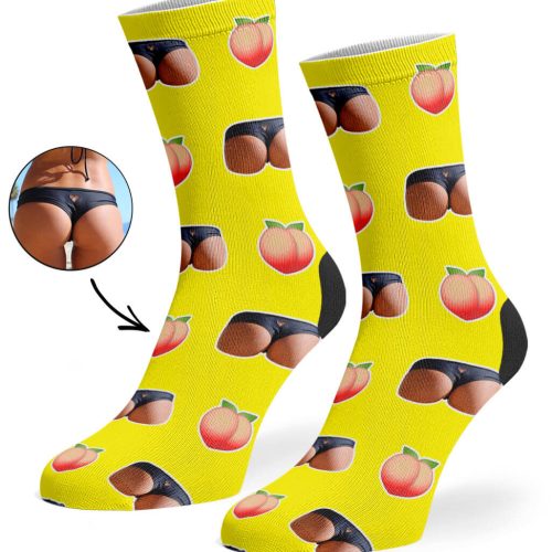 Yellow Custom Booty Socks