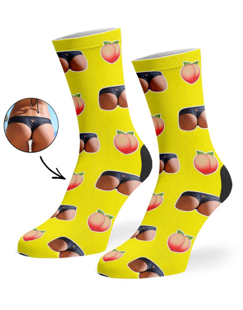 Yellow Custom Booty Socks