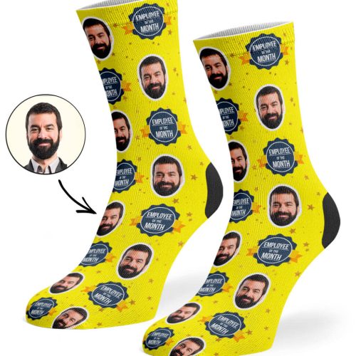 Yellow Employee Of The Month Socks