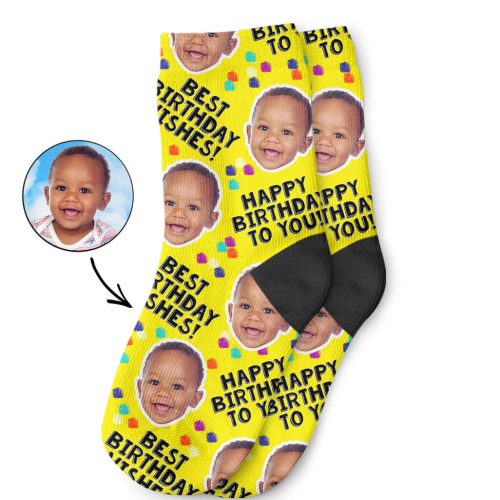 Funny Birthday Party Kids Socks