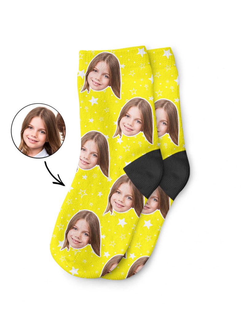 Star Pattern Kids Photo Socks