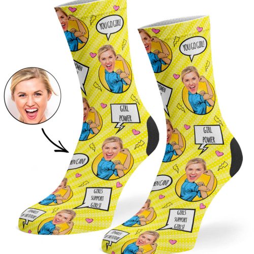 Yellow Strong Women Socks