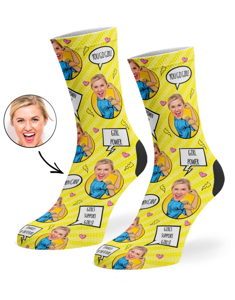 Yellow Strong Women Socks