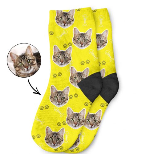 My Cat On Custom Childrens Socks