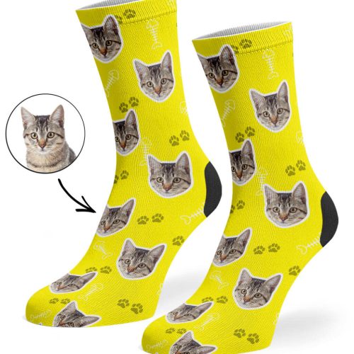 Yellow Your Cat On Socks