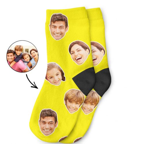 Your Families Faces On Kids Socks