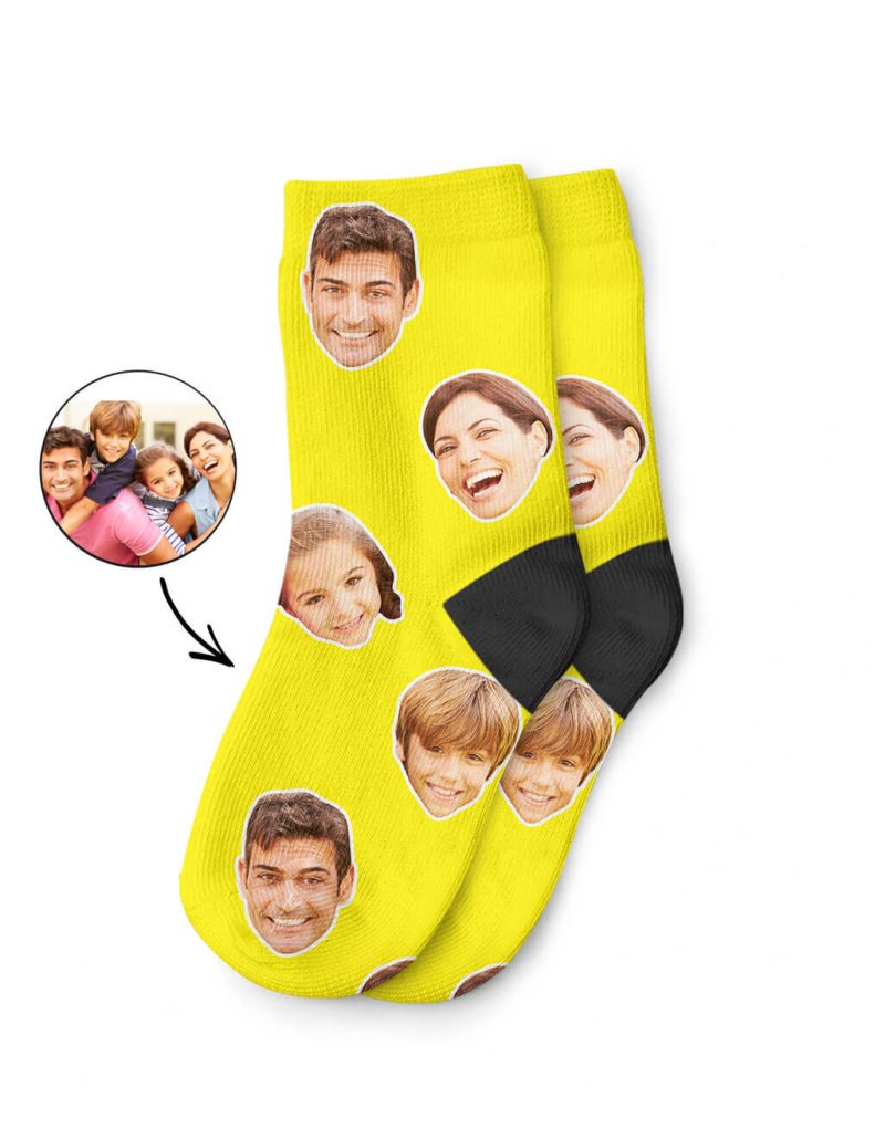 Your Families Faces On Kids Socks