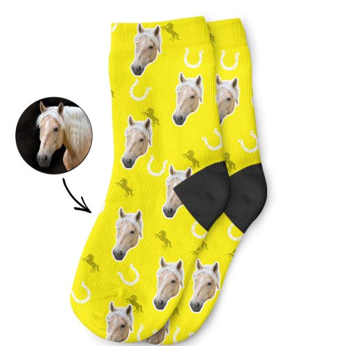 Kids Horse Face Socks