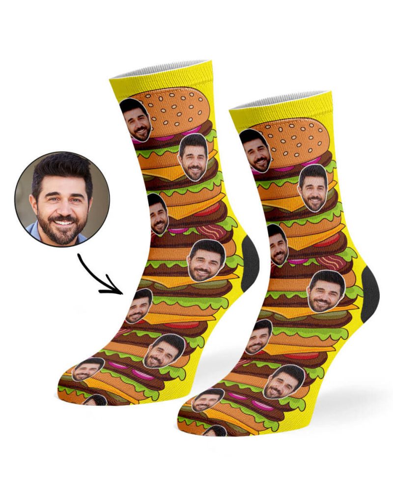 Yellow Burger Socks