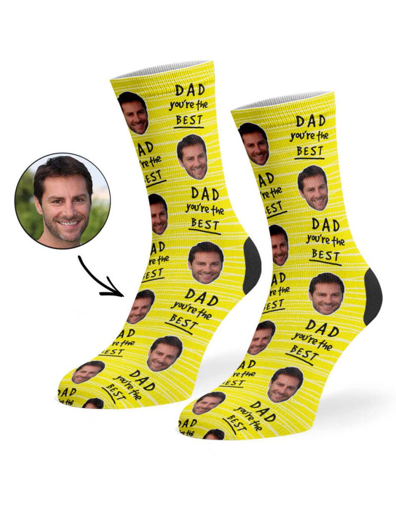 Yellow Dad You re The Best Socks