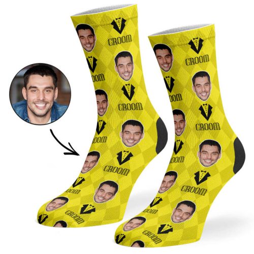 Yellow Groom Socks