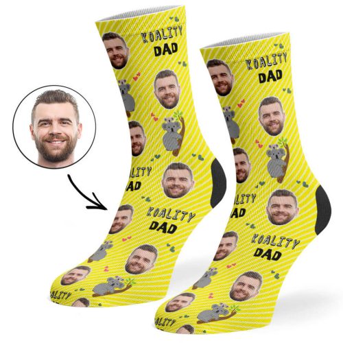 Yellow Koality Dad Socks