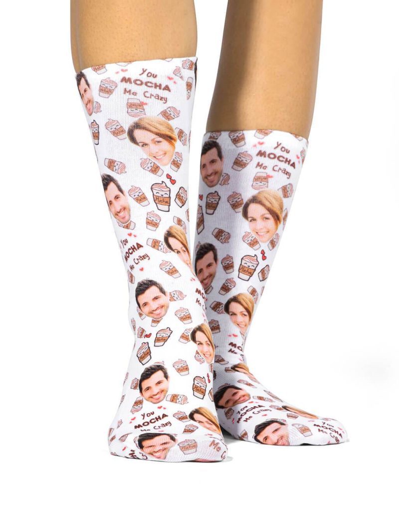 You Mocha Me Crazy Socks