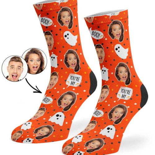 You re My Boo Socks Orange