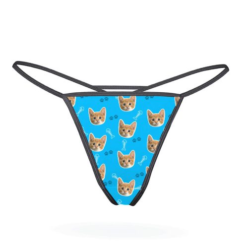 Your Cat Thong blue