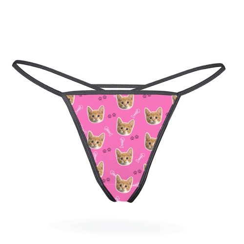 Your Cat Thong pink