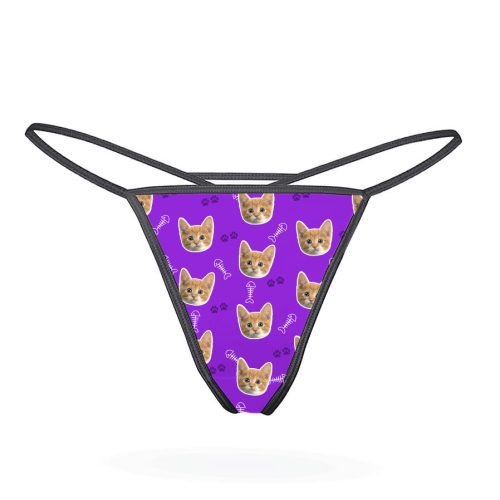 Your Cat Thong purple