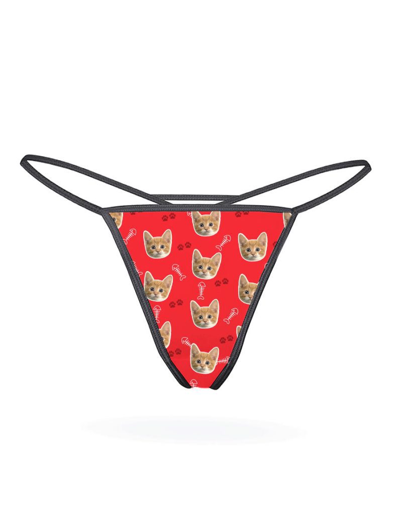 Your Cat Thong red