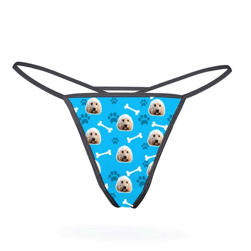 Your Dog Thong blue