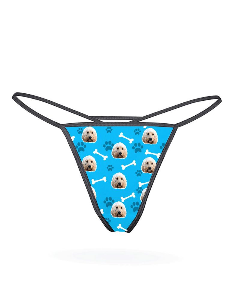 Your Dog Thong blue