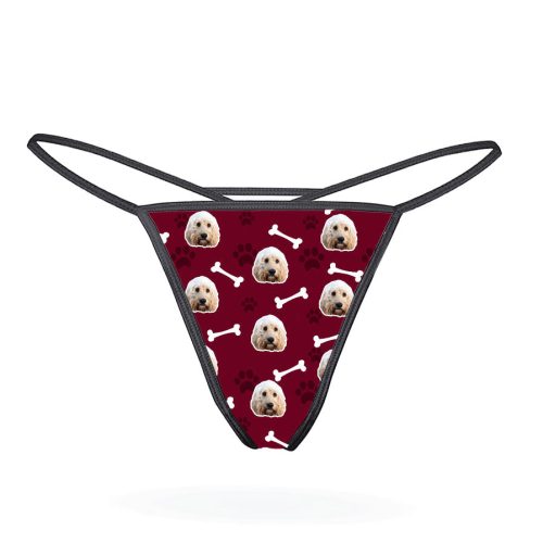 Your Dog Thong burgundy