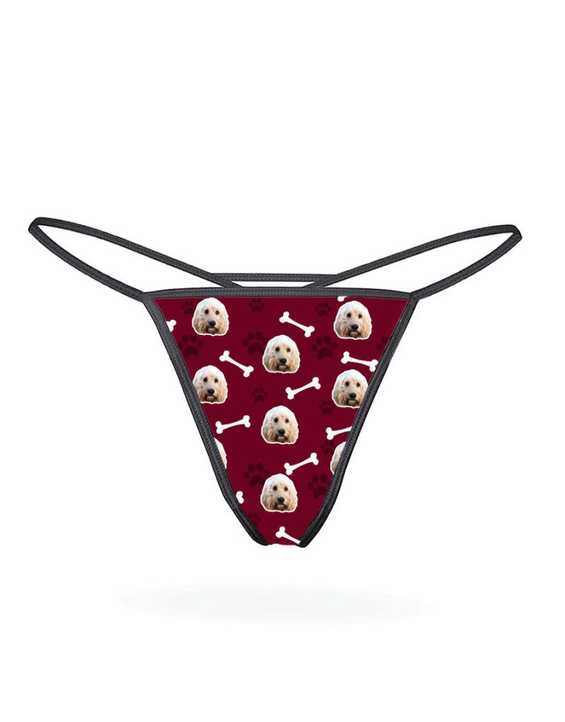 Your Dog Thong burgundy