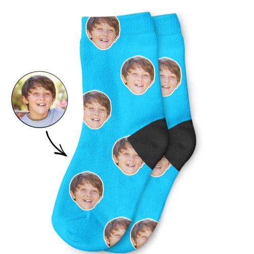 Your Kids Face Printed On Socks