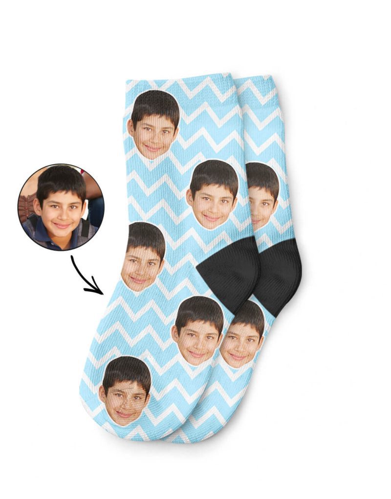 Zig Zag Kids Face Socks