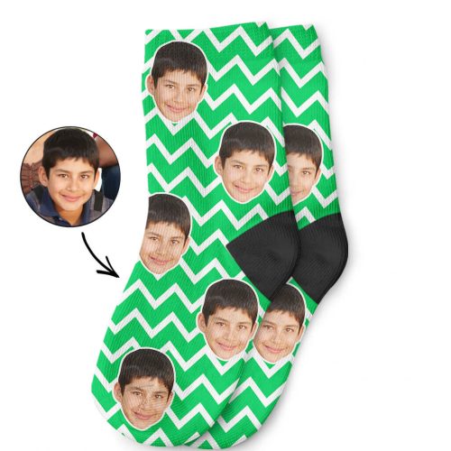 Custom Zig Zag Kids Socks