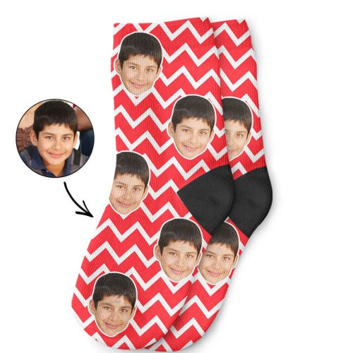 Zig Zag Children's Photo Socks