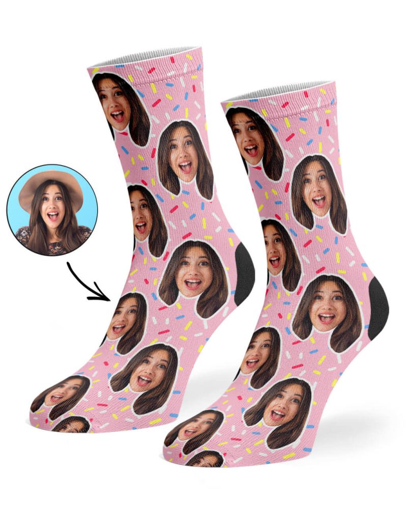 baby Pink Donut Sprinkles Socks