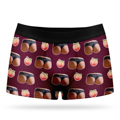 burgundy boxer booty shorts