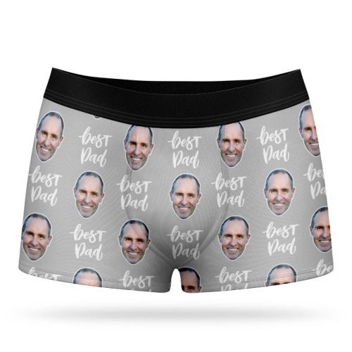 grey best dad boxer shorts