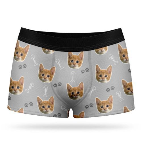 grey cat boxers