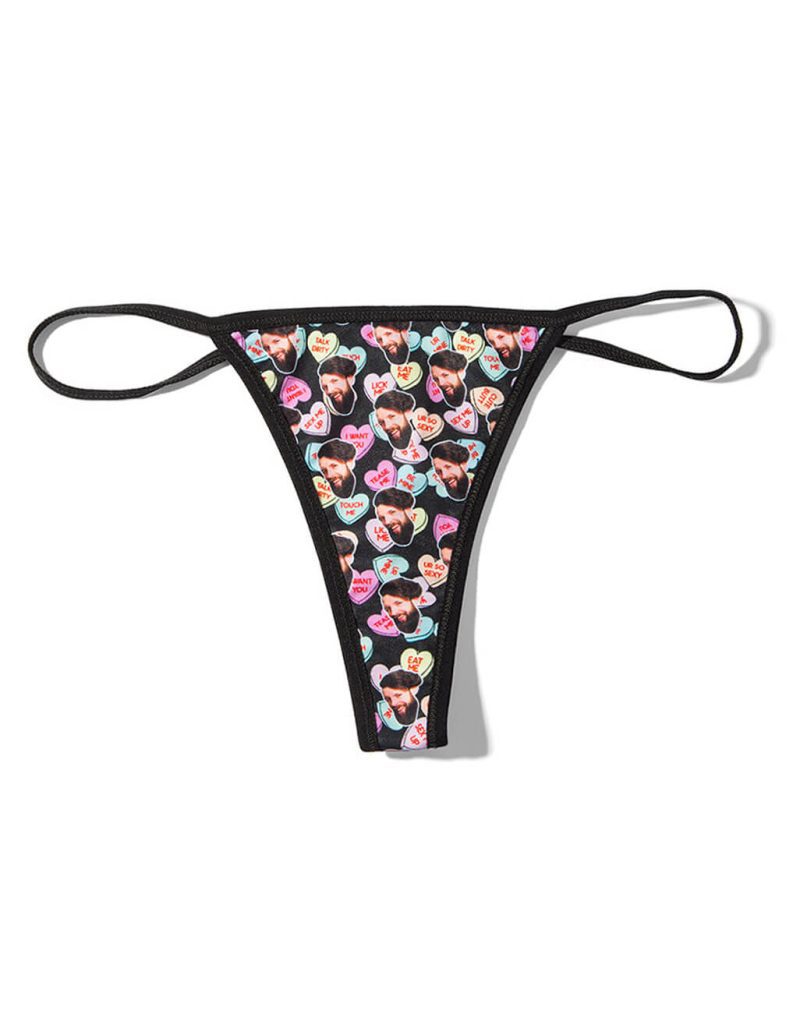 naughty love heart thong