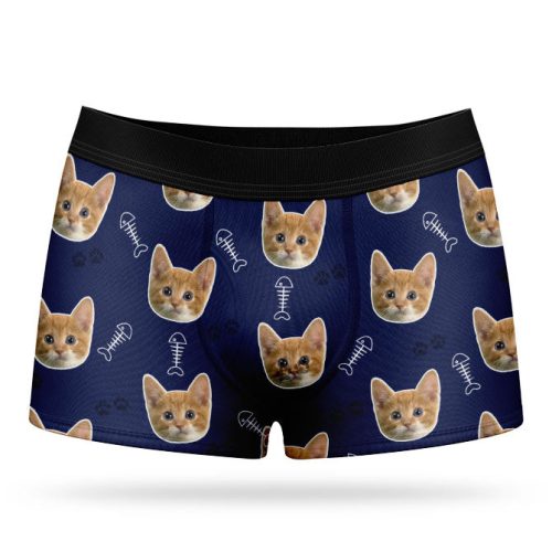 navy cat boxers