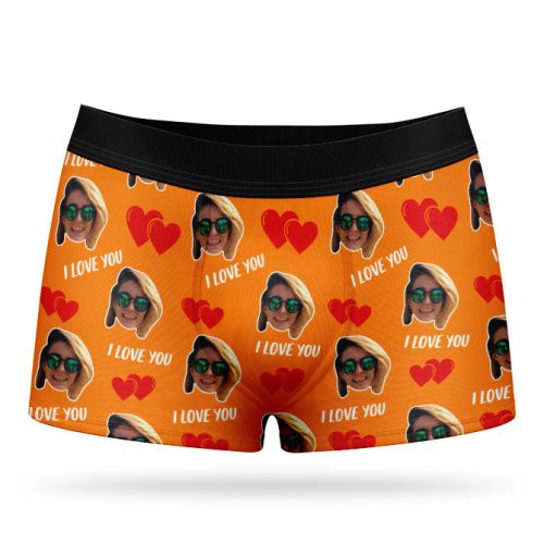 orange love you boxers